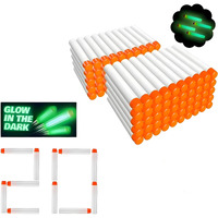 Verat Hollow Out Soft Foam Refill Darts For N-Strike Elite Series Blasters Soft Foam Refill Darts For Nerf N-Strike Elite Blasters Hollow Safe & Durable Darts Premium Foam Bullets (White, Pack Of 20)