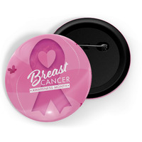 Dhcrafts Pin Badges Pink Cancer Breast Cancer Awareness Month D5 Glossy Finish Design Pack Of 1