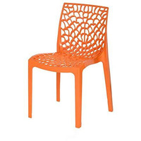 Rw Rest Well Web Armless Designer Plastic Outdoor Chair | Iso Certified Company (1, Orange)