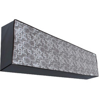 Dream Care Grey Colored Ziczac Printed Ac Cover For 1 Ton Split In Unit