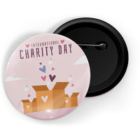 Dhcrafts Pin Badges Pink Charity Day Glossy Finish Design Pack Of 1