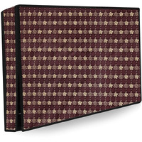Stylista Waterproof Led Tv Cover For All 32 Inch Models Floral Pattern Brown