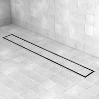 Lipka Marble Insert Shower Drain Channel | 18 X 3 Inches| 304-Grade Stainless Steel Long Floor Drain For Bathroom & Shower Areas | 21Mm Marble Invisible Water Drainer With Side Hole & Cockroach Trap