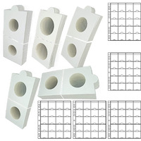 Lewano Cardboard Coin Holders In 5 Assorted Sizes, With Sheets Coin Pocket Pages, For Coin Collection (500Pcsholder+20Pcssheets)