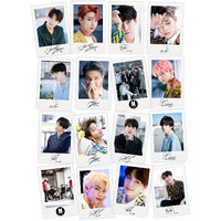 Printnet Bts Lomo Cards With Autograph Pack Of 16 Hd Photocards (3 X 4.4 Inches) (A)