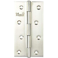 Ssiskcon 5 Inch X 14 Gauge 1.9Mm Thick Pack Of 12 Stainless Steel Silver Door Butt Hinges Matt Satin Finish Bearing Slow Movement