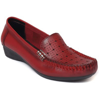 Zoom Shoes Women's Lightweight Premium Leather Stylish Slip On Casusal/Party/Ethinic Wear Ballet/Bellerinas/Bellies Flat Sf-15 Red