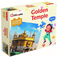 Mittimate 36-Piece Golden Temple Jigsaw Puzzle For Kids 4+ | Enhances Imagination, Coordination, And Patience For Focus And Memory Development
