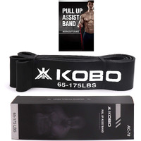 Kobo Ac-78 Power Loop Band/Resistance Band/Rubber Pull Up Assist Bands 41 Inch| Powerlifting Bands For Mobility & Body Stretching, Powerlifting, Resistance Training, Tension 65-175 Lbs, (Black)