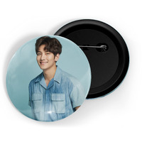 Dhcrafts Pin Badges K-Drama Korean Actor Multicolour Ji Chang-Wook D1 Glossy Finish Design Pack Of 1