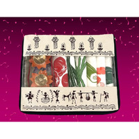 Arka Home Products Festive Gift Hamper Includes Brass Diyas, Vegetable Fridge Bags, Net Bags, Reusable Shopping Bags, Tee-Lights, Shubh-Labh, Multi-Utility Canvas Tray And Canvas Box Bag (Pack Of 15)