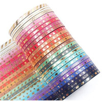 Elephantboat Washi Tape, Scrapbook Tape Craft Supplies 3Mm Wide For Diy, Decorative Craft, Gift Wrapping, Scrapbooking 24Rolls (3Mm*5M)