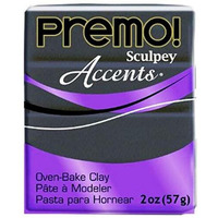 Premo Sculpey Accents Polymer Clay - Graphite Pearl (Size : 2Oz)