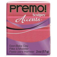Premo Sculpey Accents Polymer Clay - Sunset Pearl (Size : 2Oz)