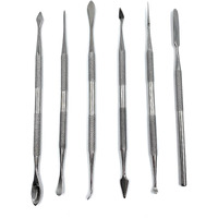 Aone Wax Carvers & Spatulas/Probes Set Of 6 For Carving, Shaping, Modeling, Cutting, Scraping On Wax, Ceramic, Soap, Clay & Wood, Soft Metals, Pottery, Jewellery Making, Model Making, Hobby Crafts Diy