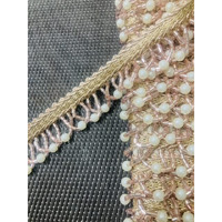Eera Fashion Icing Private Limited Eerafashionicing Tassel Fringe Sequence Lace Border For Saree, Lehenga, Dupatta, Bag, Craft And Decorations (3.5 C.M. X 9 Metre) (Anmol - Rose Gold)