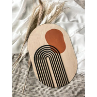 Aps Art Plus Store 3D Wooden Abstract Design Wall Decorative Item, Designer Wall Decor For Home, Living Room, Hall, Kitchen, Office (Size 11 X 8 Inch)