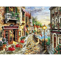 Leafloom Diy 5D Diamond Painting Kits For Adults Diamond Art Painting Full Drill Beginners Craft Kits For Home Wall Decor Gifts (Landscape)