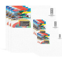 Variety Canvas Board 4X6, 6X6 And 8X8 Pack Of 9