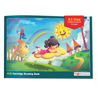 A3 Drawing Book For Artists, Kids | A3 Sketch Book| 34 White Blank Plain Pages | Soft Bound | 42 X 29.7 Cm| Sketching, Colouring, Painting