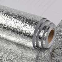 Ngel Aluminium Foil Stickers, Oil Proof, Kitchen Backsplash Wallpaper Self-Adhesive Wall Sticker Anti-Mold And Heat Resistant For Walls Cabinets Drawers And Shelves (30 * 200 Cm)