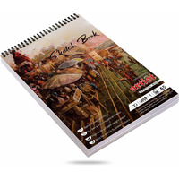 Variety Canvas 2 Pieces 50 Sheet A5 Sketchbook Set | Top Spiral-Bound Sketchpad For Artists | Sketching And Drawing Acid Free Paper, For Doodling | Artist Oxfort Sketch Book (Mix)