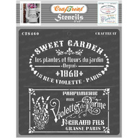 Craftreat French Stencils For Furniture Painting - French Labels - Size: 6X6 Inches - Word Stencils For Craft And Art - Words Stencils For Craft - Stencil For Wordings