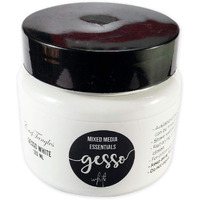Craftangles Artist Acrylic Gesso - White (120 Ml), For Canvas And Oil Painting, Universal Primer For Art And Craft, Studio Grade, Water Based, Non-Toxic Ctmmgw120