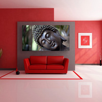 Inephos Multiple Frames Religious Buddha Beautiful Wall Painting (150 Cm X 76 Cm, Set Of 5, Multicolour)