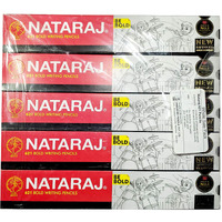 Nataraj 621 Writing Pencil Pack Of - 5 (50 Pencils), Ink Black