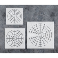 G Gss Designs Pack Of 3 Mandala Stencils Template Set-Mandala Dotting Tool-Art Painting Guide For Furniture Cards Canvas Stone Wood (Sl-016)