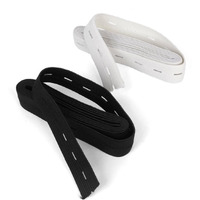 Imported Sewing Button Hole Knit Elastic Band 1.5M 2Cm Pack Of 2 White And Black