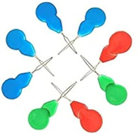 Aanij Needle Threader Multicolor Cucurbit Head Wire Loop Needle Threaders For Sewing (Random Color, Pack Of 20 Pcs)
