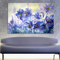 Inephos Cotton And Wood Beautiful Flowers Framed Painting, Off-White, Floral, 85 X 55 Cm
