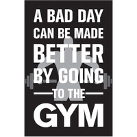 Inephos Gym Fitness Quotes Poster Art | Gym Motivation Posters (Size: 24 Inch X 36 Inch, Large, Laminated Vinyl Print)