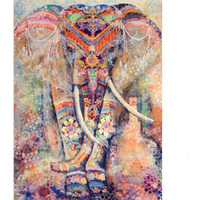 Diy 5D Diamond Painting Kits For Adults Kids Full Drill Round Beads Paint By Numbers Diamond Art Craft Kits For Home Wall Decor (Elephant, Canvas Size: 11.8''X15.7''/ 30X40Cm)