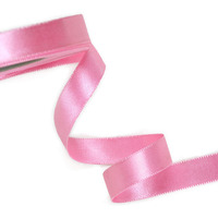 Dark Pink Double Faced Nylon Satin Ribbon 1 Inch 18 Meters