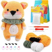 Tusmad Crochet Kit For Beginners, Cute Animals Complete Beginner Crochet Set, With Step-By-Step Video Tutorials, Crochet Kits For Adults And Kids, Diy Knitting Supplies Crochet Kit Dogs