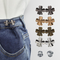 Dianzhu 4 Set Pant Tightener - Adjustable Jeans Button Pin To Tighten Waist - No Sew, Detachable