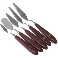 Qatalitic Set Of 5 Painting Knives Of Various Sizes & Shapes