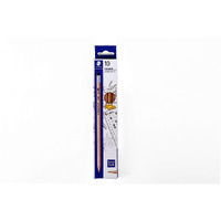 Staedtler Exam Pencils In Natural Wood Barrel In Pack Of 10 Nos. With Ruler