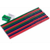 Faber-Castell Ole Grip Super Dark Pencils-Pack Of 10|Blue