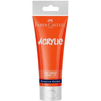 Faber-Castell Creative Studio Acrylic Tube120Ml-Dark Cadmium Orange 115