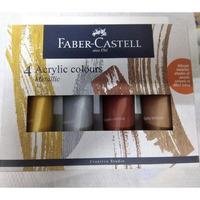 Faber-Castell Creative Studio Metallic Acrylic Set Of 4
