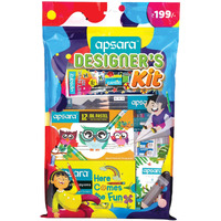 Apsara Wood Designer's Kit|Non-Toxic & Child Safe|Attractively Packaged|Ideal & Birthday Gift Pack|Drawing Kit For Artists|Kids Gifting Set|Complete Art Set|Fun Children's Gift|Pack Of 1, Blue