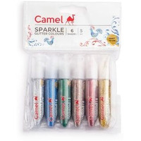 Camlin Camel Kokuyo Sparkle Color - 5Ml Each, 6 Shades, Assorted