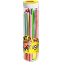 Flair Creative Series Wow Smart Kit Jar Pack Combination Smart Kit For Your Creative Need|Use For Writing,Drawing&Shading|Attractive&Stylish Pencil Set|Stationery Kit|Pack Of 25 Pencil,Multi-Coloured