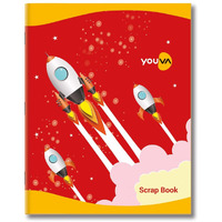 Youva Navneet | Scrap Book For Kids And Students | Soft Bound | 22Cm X 28Cm | Plain Colourful Paper Inside | 32 Pages | Pack Of 3