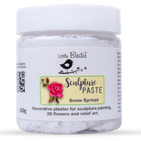 Little Birdie - Sculpture Paste 160G Bottle (Snow Spread) | For Sculpture Painting, 3D And Relief Art | Diy Art And Craft