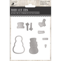 Little Birdie Christmas Thin Cut Die Snowman 85X58Mm 7Pc | Ideal For Card Making, Scrapbooking, Invitations & More